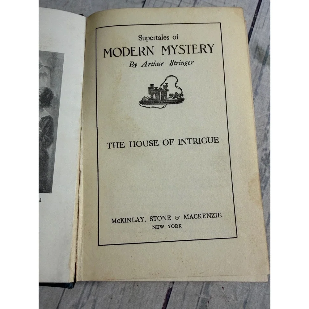 8pc Arthur Stringer Supertales of Modern Mystery Vintage Hardcover Book Set